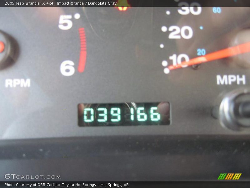 Impact Orange / Dark Slate Gray 2005 Jeep Wrangler X 4x4