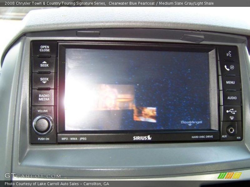 Clearwater Blue Pearlcoat / Medium Slate Gray/Light Shale 2008 Chrysler Town & Country Touring Signature Series