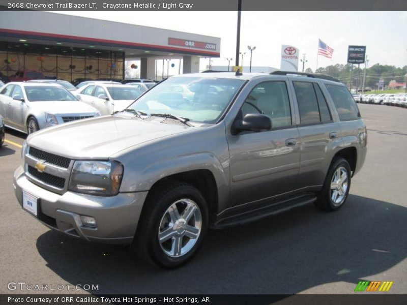Graystone Metallic / Light Gray 2008 Chevrolet TrailBlazer LT