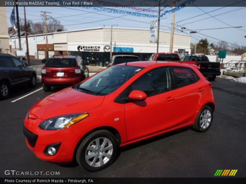 True Red / Black 2011 Mazda MAZDA2 Touring