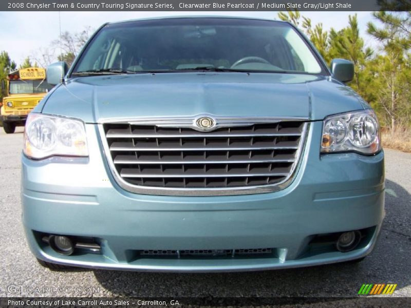Clearwater Blue Pearlcoat / Medium Slate Gray/Light Shale 2008 Chrysler Town & Country Touring Signature Series
