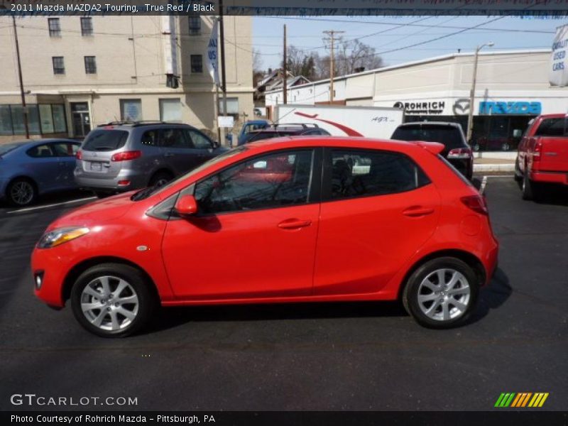 True Red / Black 2011 Mazda MAZDA2 Touring