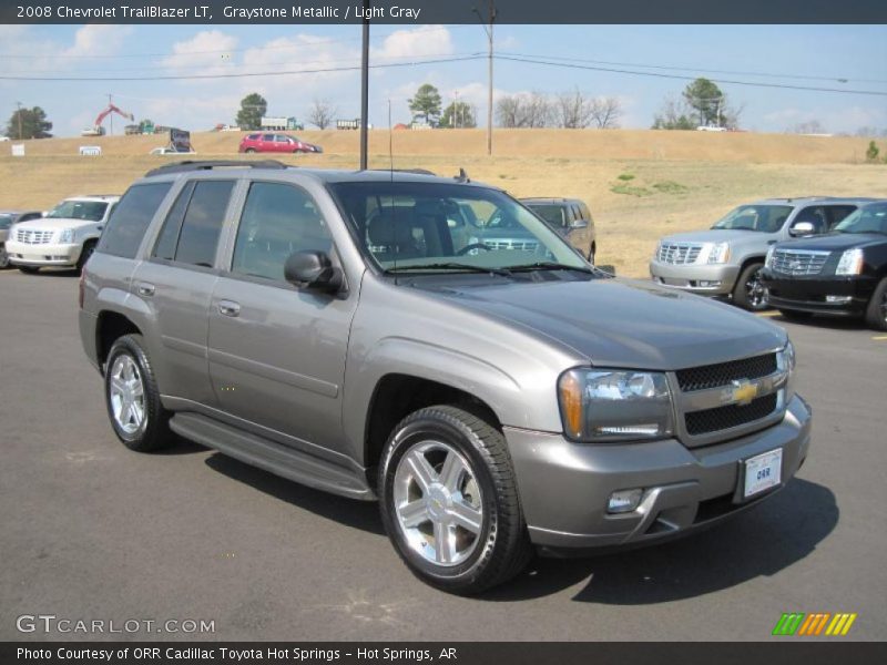 Graystone Metallic / Light Gray 2008 Chevrolet TrailBlazer LT