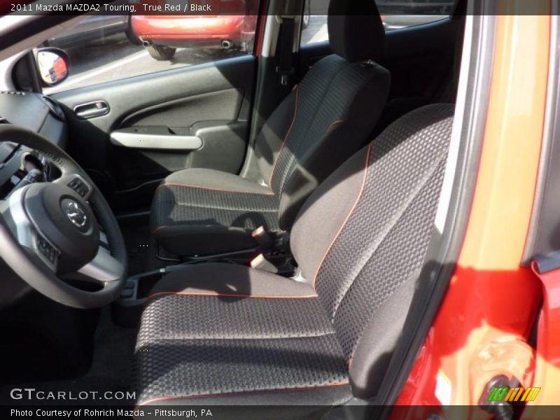 True Red / Black 2011 Mazda MAZDA2 Touring