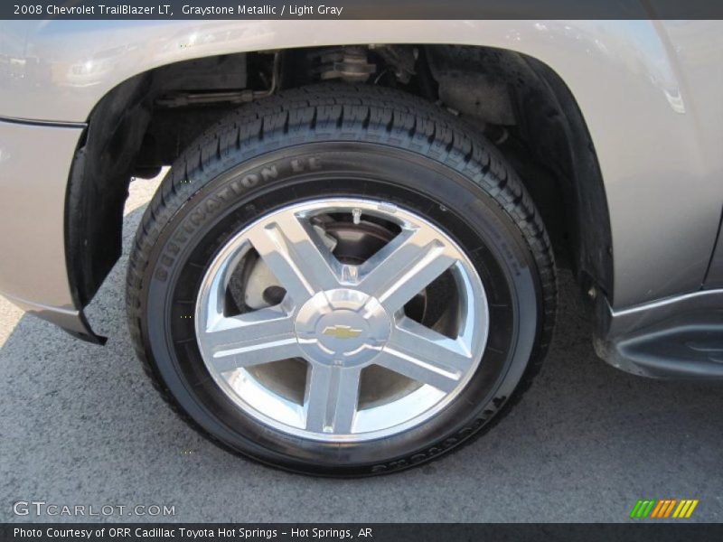 Graystone Metallic / Light Gray 2008 Chevrolet TrailBlazer LT