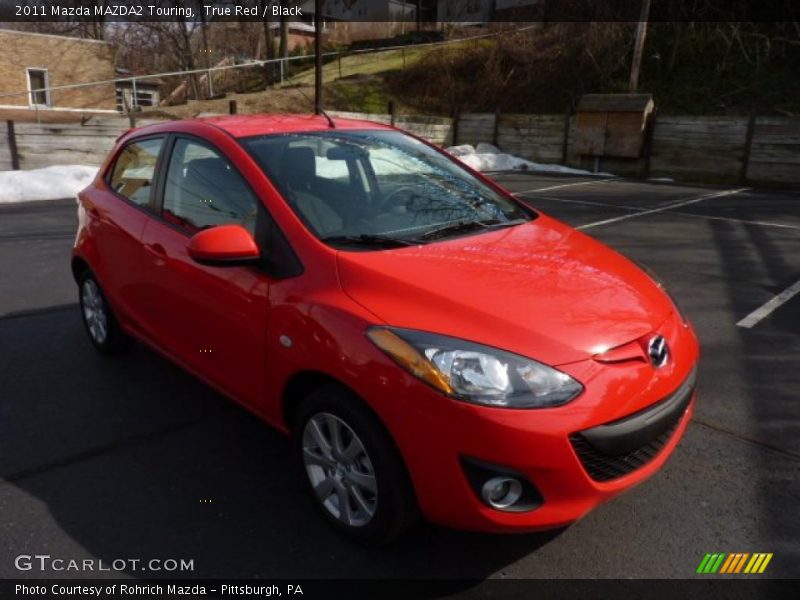 True Red / Black 2011 Mazda MAZDA2 Touring