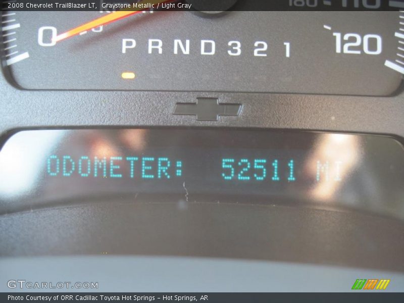 Graystone Metallic / Light Gray 2008 Chevrolet TrailBlazer LT