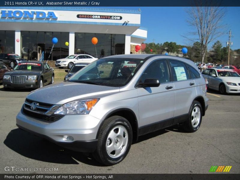 Alabaster Silver Metallic / Gray 2011 Honda CR-V LX