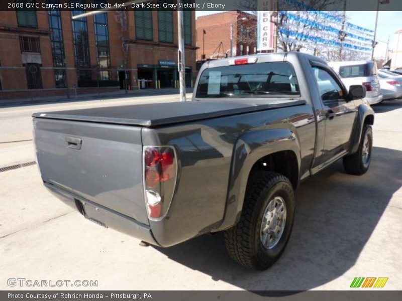 Dark Steel Gray Metallic / Ebony 2008 GMC Canyon SLE Regular Cab 4x4