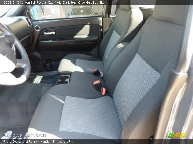  2008 Canyon SLE Regular Cab 4x4 Ebony Interior