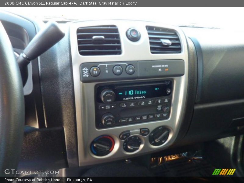 Controls of 2008 Canyon SLE Regular Cab 4x4