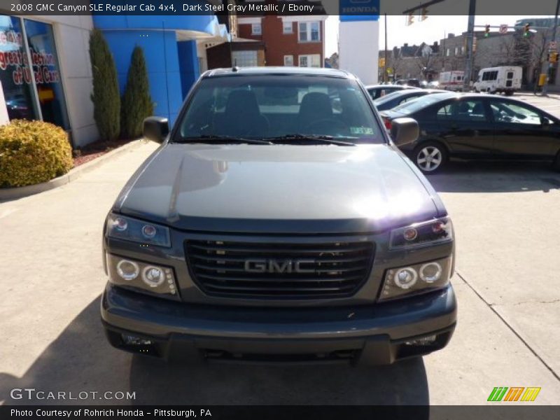 Dark Steel Gray Metallic / Ebony 2008 GMC Canyon SLE Regular Cab 4x4