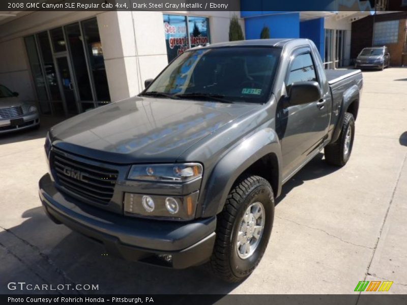 Dark Steel Gray Metallic / Ebony 2008 GMC Canyon SLE Regular Cab 4x4