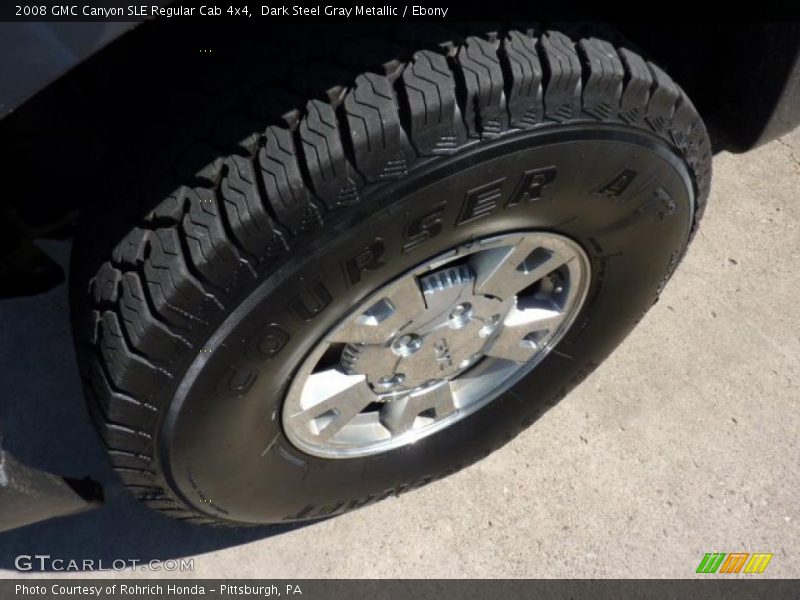 Dark Steel Gray Metallic / Ebony 2008 GMC Canyon SLE Regular Cab 4x4