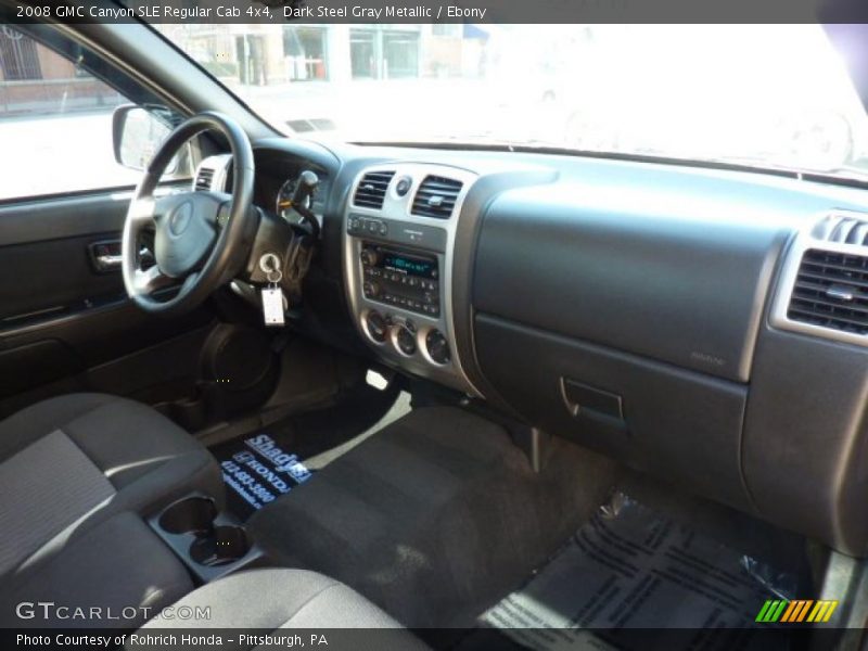 Dark Steel Gray Metallic / Ebony 2008 GMC Canyon SLE Regular Cab 4x4