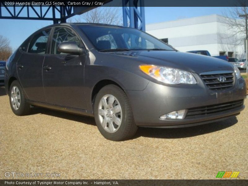 Carbon Gray / Gray 2009 Hyundai Elantra GLS Sedan