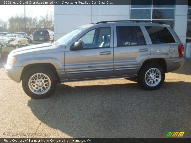 Silverstone Metallic / Dark Slate Gray 2002 Jeep Grand Cherokee Limited 4x4