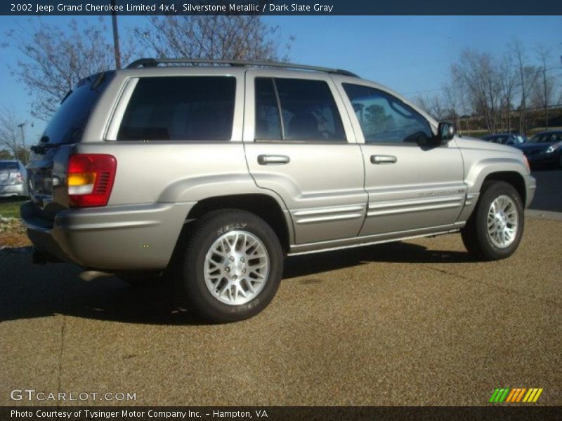 Silverstone Metallic / Dark Slate Gray 2002 Jeep Grand Cherokee Limited 4x4