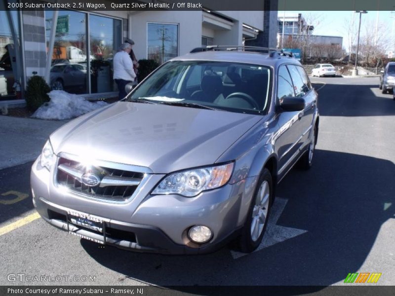 Quartz Silver Metallic / Off Black 2008 Subaru Outback 2.5i Wagon