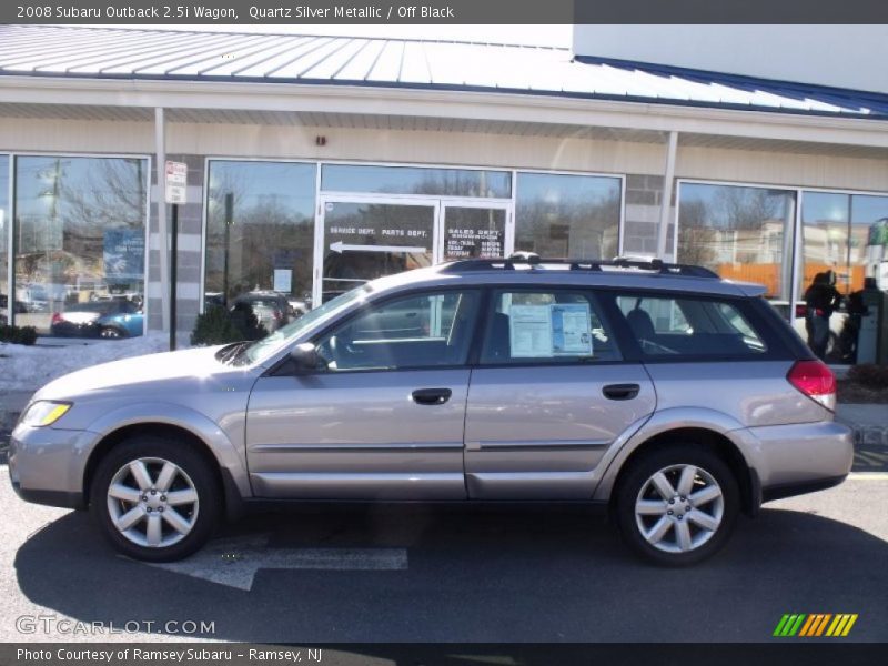Quartz Silver Metallic / Off Black 2008 Subaru Outback 2.5i Wagon