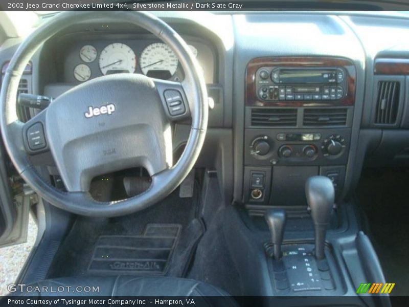 Silverstone Metallic / Dark Slate Gray 2002 Jeep Grand Cherokee Limited 4x4