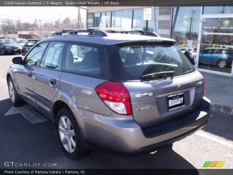 Quartz Silver Metallic / Off Black 2008 Subaru Outback 2.5i Wagon