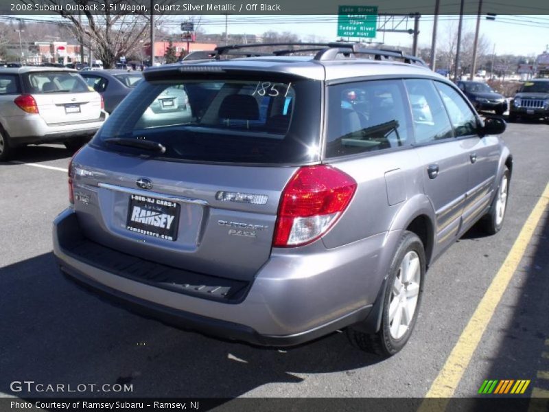 Quartz Silver Metallic / Off Black 2008 Subaru Outback 2.5i Wagon