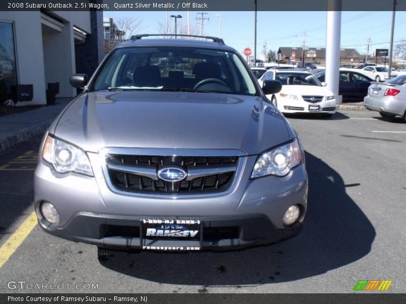 Quartz Silver Metallic / Off Black 2008 Subaru Outback 2.5i Wagon