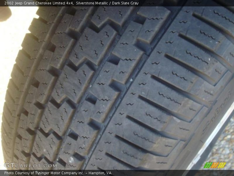 Silverstone Metallic / Dark Slate Gray 2002 Jeep Grand Cherokee Limited 4x4