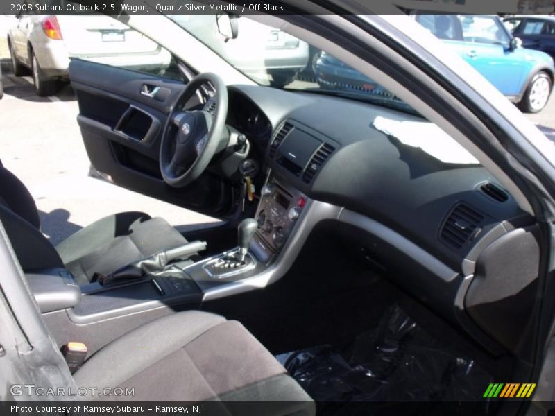 Quartz Silver Metallic / Off Black 2008 Subaru Outback 2.5i Wagon