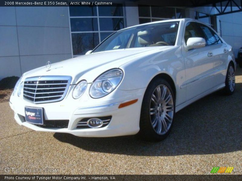 Arctic White / Cashmere 2008 Mercedes-Benz E 350 Sedan