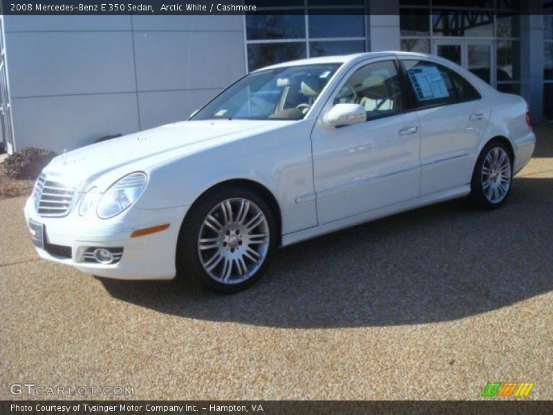 Arctic White / Cashmere 2008 Mercedes-Benz E 350 Sedan