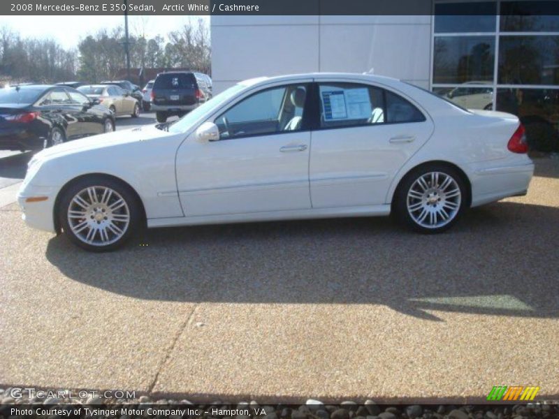 Arctic White / Cashmere 2008 Mercedes-Benz E 350 Sedan