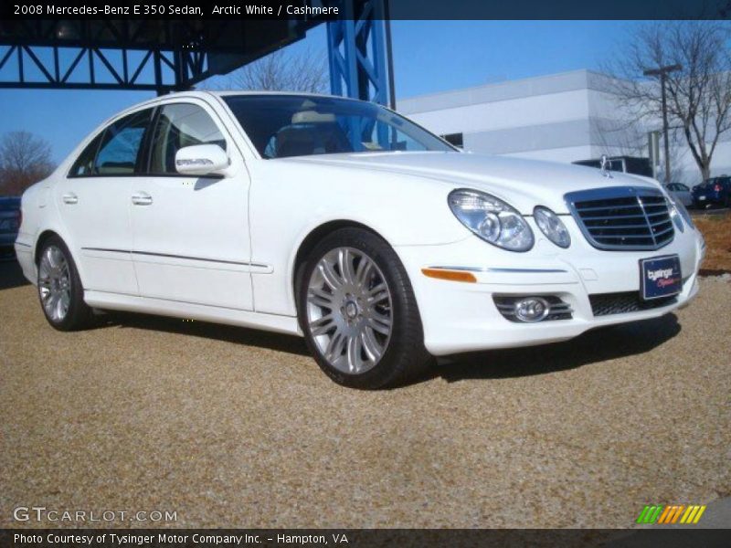 Arctic White / Cashmere 2008 Mercedes-Benz E 350 Sedan