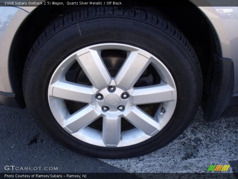 Quartz Silver Metallic / Off Black 2008 Subaru Outback 2.5i Wagon
