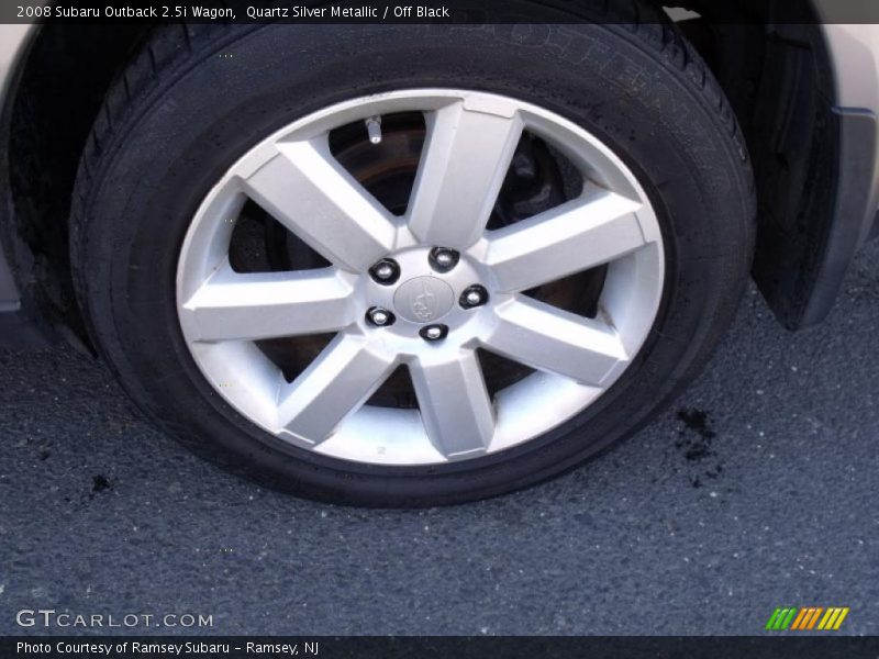 Quartz Silver Metallic / Off Black 2008 Subaru Outback 2.5i Wagon