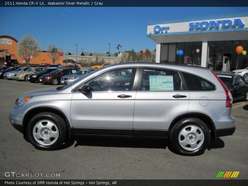Alabaster Silver Metallic / Gray 2011 Honda CR-V LX