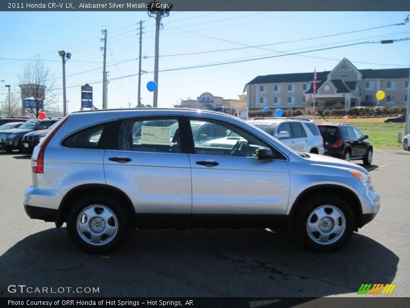 Alabaster Silver Metallic / Gray 2011 Honda CR-V LX