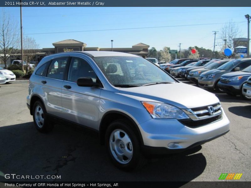 Alabaster Silver Metallic / Gray 2011 Honda CR-V LX