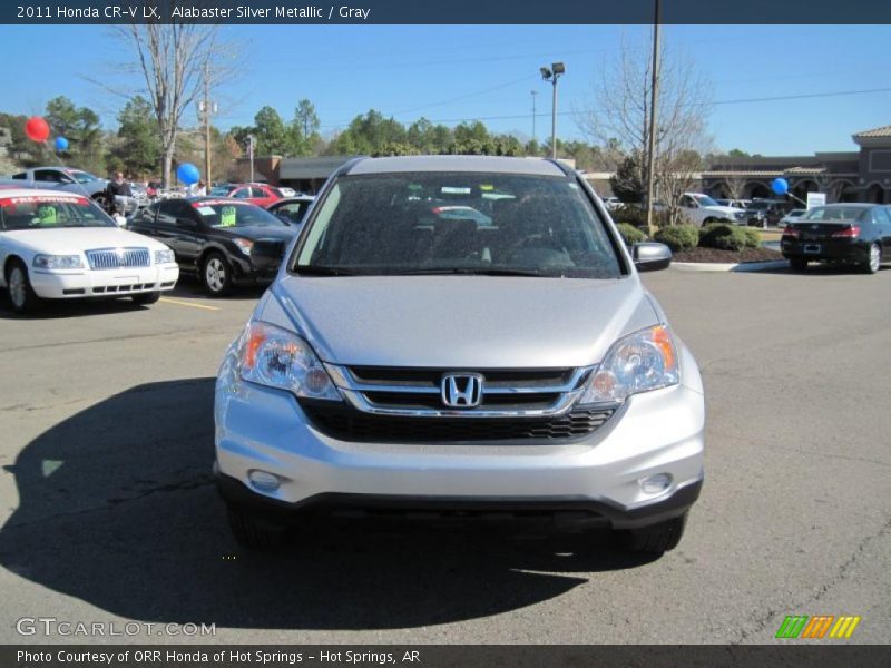 Alabaster Silver Metallic / Gray 2011 Honda CR-V LX