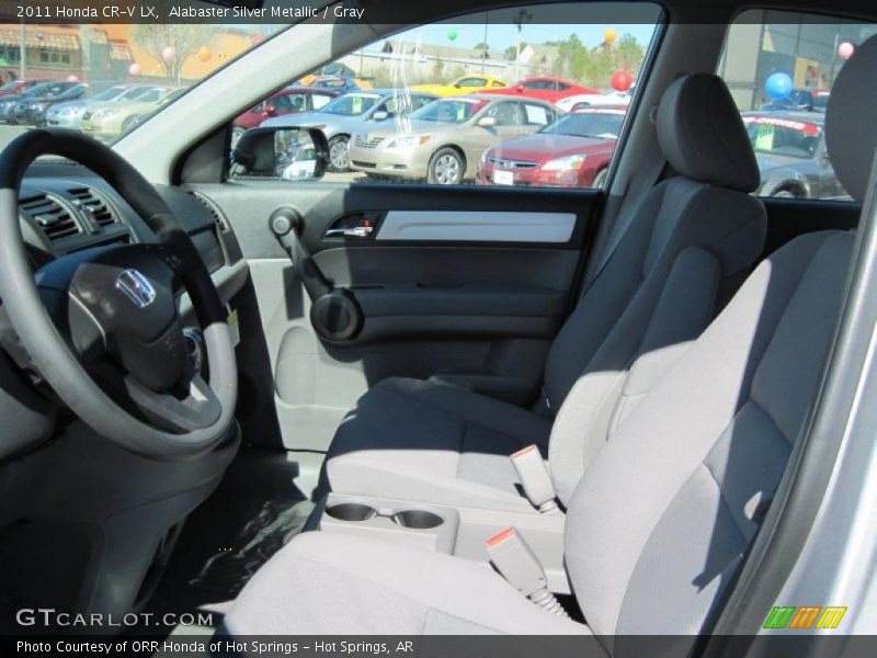 Alabaster Silver Metallic / Gray 2011 Honda CR-V LX