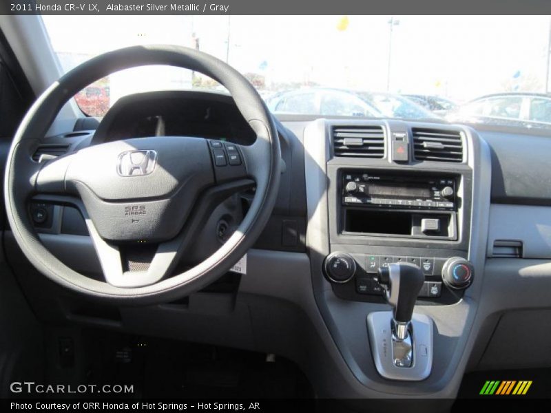 Alabaster Silver Metallic / Gray 2011 Honda CR-V LX