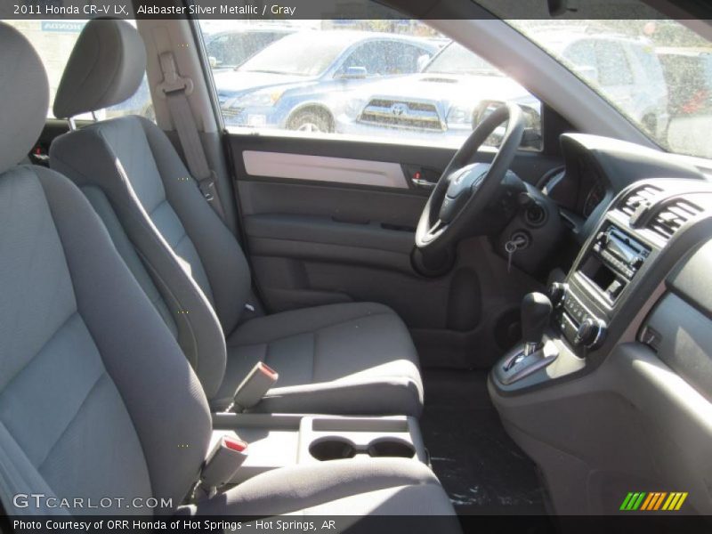 Alabaster Silver Metallic / Gray 2011 Honda CR-V LX