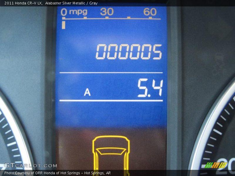 Alabaster Silver Metallic / Gray 2011 Honda CR-V LX