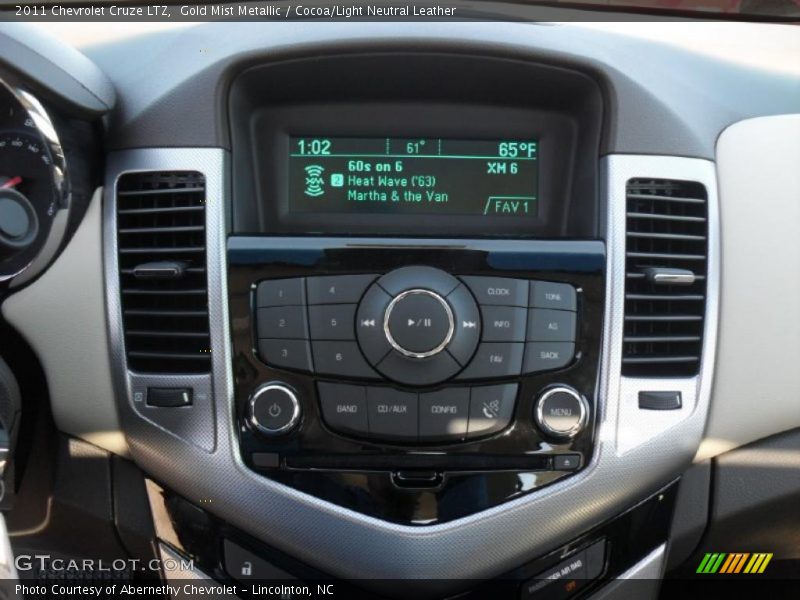 Gold Mist Metallic / Cocoa/Light Neutral Leather 2011 Chevrolet Cruze LTZ