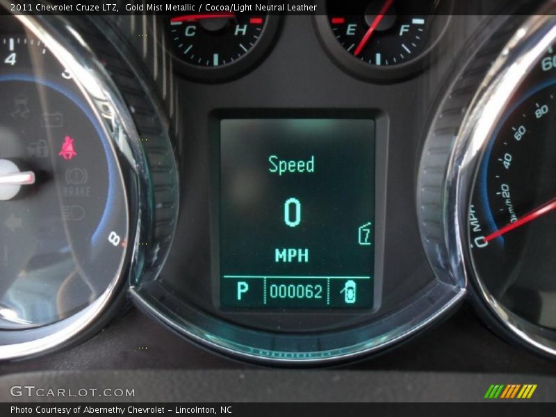 Gold Mist Metallic / Cocoa/Light Neutral Leather 2011 Chevrolet Cruze LTZ