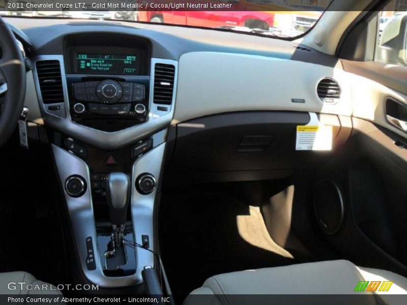 Gold Mist Metallic / Cocoa/Light Neutral Leather 2011 Chevrolet Cruze LTZ