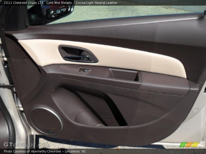 Gold Mist Metallic / Cocoa/Light Neutral Leather 2011 Chevrolet Cruze LTZ
