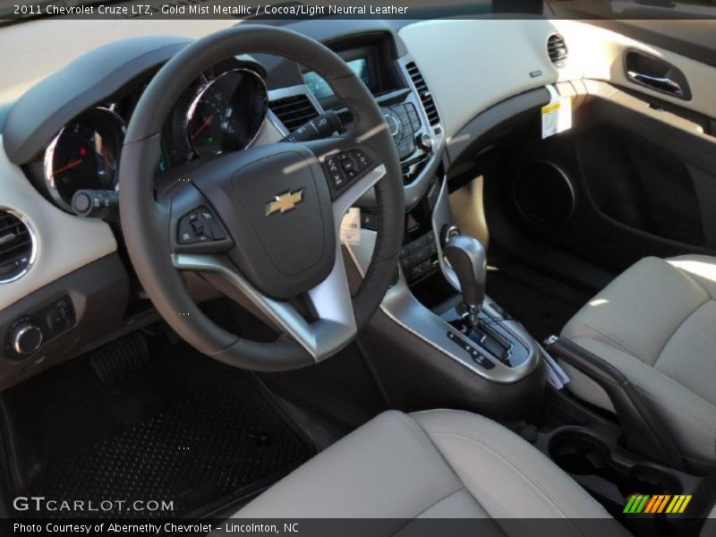 Gold Mist Metallic / Cocoa/Light Neutral Leather 2011 Chevrolet Cruze LTZ