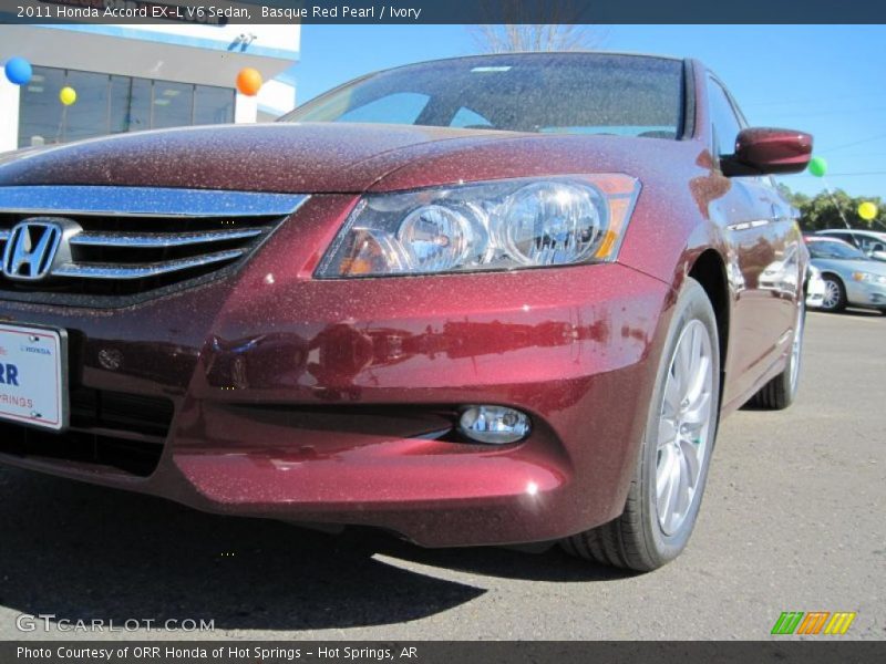 Basque Red Pearl / Ivory 2011 Honda Accord EX-L V6 Sedan